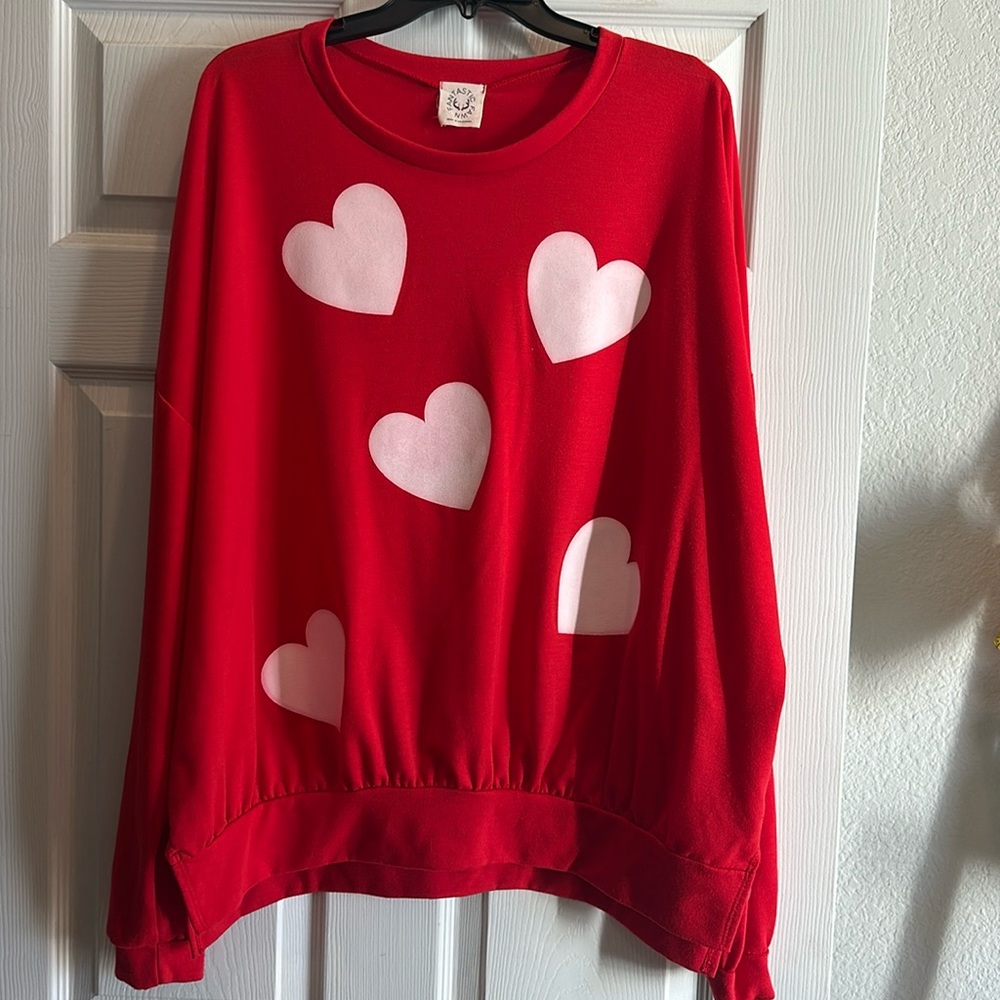 Red Long-sleeve Tunic